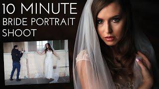 10 minute bride portrait shoot | One camera, one lens!