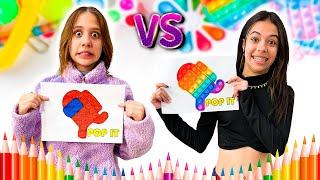 MAYUMI VS BIA - COLORINDO COM 3 CORES FIDGET TOYS!!