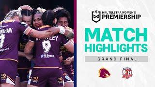 Broncos v Roosters | Match Highlights | Telstra Women's Premiership, Grand Final, 2018 | NRLW