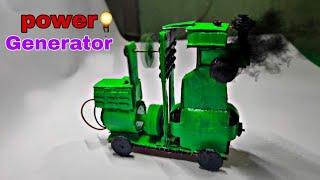 How to Make A Diesel Engine Generator Model science project |Mini Diesel Generator | Motor Generator