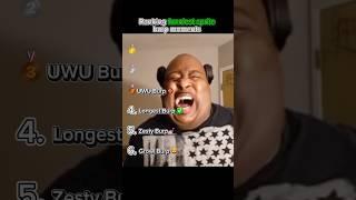 Ranking funniest burps #spritechallenge #burp #funny #ranking #top6 #memes #burping