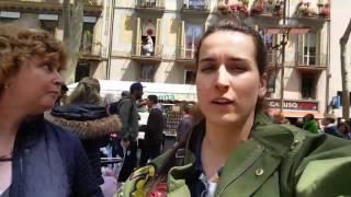 Рынок Бокерия/ Mercat de la Bogueria. Хамон, фрукты, морепродукты.