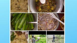 Naga Local Chicken Biryani/With Veg in my kitchen garden/ Lily Lomou chang//