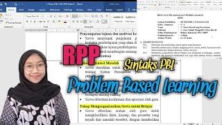 RPP Problem Based Learning (PBL) | Model Pembelajaran RPP untuk PPG PPL PGSD - Ayu Shinta Bella