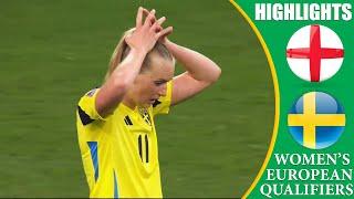 England vs Sweden || HIGHLIGHTS || Women's Euro 2025 Qualifiers