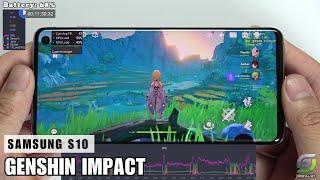 Samsung Galaxy S10 test game Genshin Impact Max Graphics 2024 | Highest 60FPS