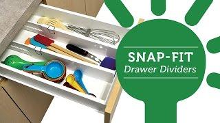 Organize your kitchen drawers with easy install Drawer Dividers