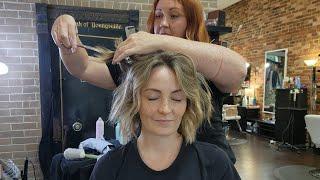 ASMR Most Detailed "Unintentional" Chatty Perfectionist Haircut & Hair Styling, Curling, Razor Cut