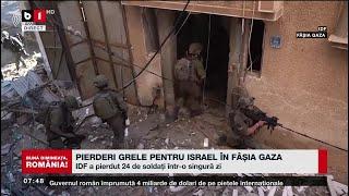 PIERDERI GRELE PENTRU ISRAEL ÎN FÂȘIA GAZA_Știri B1TV_24 ian. 2024