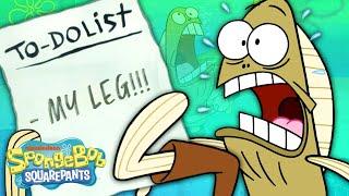 An Entire Day with Fred "MY LEG!" the Fish ️ Hour by Hour! | SpongeBob