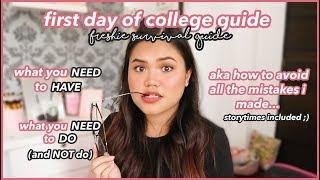 first day of college guide! (tips on what to do, bring, & prep)