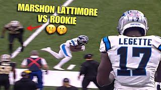 “ROOKIE” Xavier Legette gets 1ON1 with Marshon Lattimore Carolina Panthers DEBUT HIGHLIGHTS