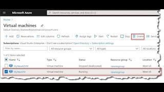 How to Delete Created Virtual Machine(VM) on Microsoft Azure |