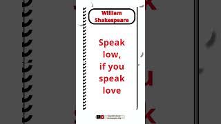 William Shakespeare Quotes || #shorts #williamshakespeare #inspirationalquotes #english