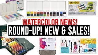 Watercolor News - Round-up!! Cotman, White Nights, Sennelier, Polychromos, Inktense & Schmincke!