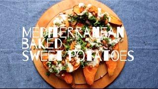 Mediterranean Baked Sweet Potatoes | Minimalist Baker Recipes