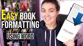 HOW TO FORMAT A BOOK IN WORD  basic novel formatting using microsoft word