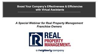 Real Property Management Franchise Owner Webinar