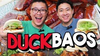 We went to 99 Ranch and made roasted duck baos - mukbang