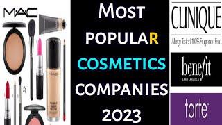 Top 10 Most popular cosmetics companies in the world 2023