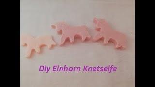 DIY Einhorn Knetseife selber machen