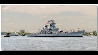 The Battleship New Jersey returned Home to Camden, NJ after three months in Dry Dock on 6/20/2024