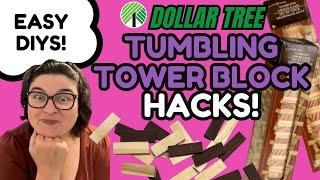 3 Clever DIY Hacks with Dollar Tree Tumbling Tower Blocks!  (Easy & Affordable!)