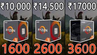 Ryzen 5 1600 vs Ryzen 5 2600 vs Ryzen 3600 - GTX 1660 Ti - 1080P Gaming Benchmarks - 25 Games Tested