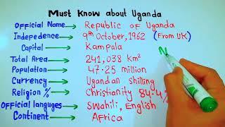 Republic of Uganda ( Uncovering basic details ) || 5min Knowledge