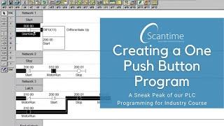 Sneak Peak! Creating a 1 Push Button Program from our PLC Programming for Industry eLearning Course!