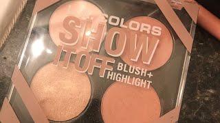 L.A. Colors Show it Off- Blush and Highlight Review