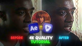 4k quality tutorial | After effects + Topaz Video Enhance Ai