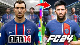 I Rebuild PSG From FIFA 14 to FC 24!