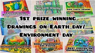 Earth Day Drawing / Earth Day Poster Drawing /World Earth Day Drawing / Environment Day Drawing