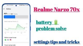 Realme Narzo 70x 5g Battery  Problem Solve settings hidden features || How to use