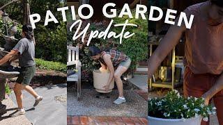 Fountain Flower Border & Potted Flower Ideas (VLOG)