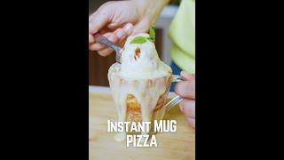 पिज़्ज़ा रेडी बस 5 मिनट में! | INSTANT CUP PIZZA | Quick Snacks Recipe | Kunal Kapur #Shorts #mugpizza