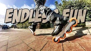 Endless 100 Trinity: new frames and a BIG FAT CRASH | Powerslide Zoom Rental | Rollerblading