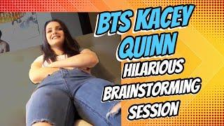 Brainstorming with Kacey Quinn about scene Scenario BTS