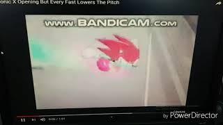 Sonic X - Theme Song but when they says "fast" the pitch gets lower (Normal Speed Pitch-12).