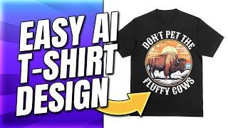 EASY A.I. T-SHIRT DESIGN FOR BEGINNERS! (Kittl Tutorial)