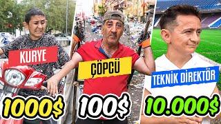 100$ vs 1,000,000$ MESLEKLER | UCUZ ORTA PAHALI