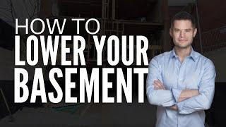 Lowering your Basement | Step by Step Underpinning Explained | How to Lower a Basement