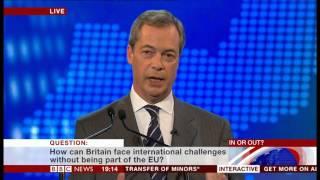 2nd Farage vs Clegg EU Debate (Foreign Policy) "We bombed Libya and it's worse now."