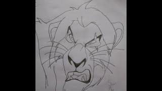 The Lion King | Drawing Scar