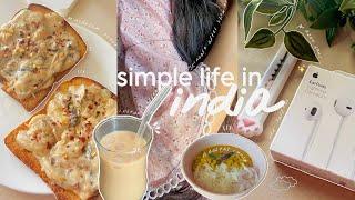 Calm day in life  | Aesthetic vlog Indian | life in India | cooking, unboxing, cleaning n more