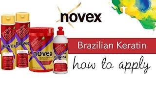 Novex Brazilian Keratin - How to apply