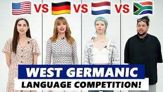 English vs. German vs. Dutch vs. Afrikaans Language Differences! | West Germanic Language Comparison