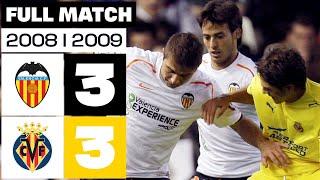 Valencia CF - Villarreal CF (3-3) LALIGA 2008/2009 FULL MATCH