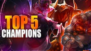 Top 5 BEST CHAMPIONS in Wild Rift! Wild Rift TIER LIST!